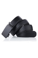 Black Ratchet Leatherette Men Belt