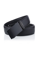 Black Ratchet Leatherette Men Belt