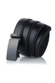 Black Ratchet Leatherette Men Belt