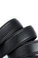 Black Ratchet Leatherette Men Belt