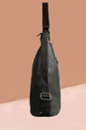 Black Leatherette Shoulder Bag