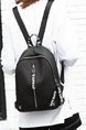 Black Leatherette Backpack Bag