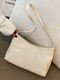 White Leatherette Shoulder Bag
