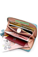 Pink and White Leatherette Credit Card Photo Holder Clutch Wallet