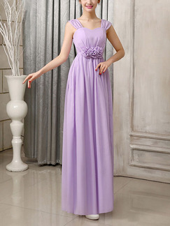 Purple Floral Maxi Dress for Gowns Bridesmaid Prom