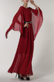 Red Maxi Plus Size Dress for Cocktail Ball Prom