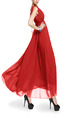 Red Maxi Halter Plus Size Dress for Prom Bridesmaid Ball