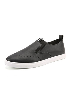 Black and White Leather Comfort Shoes for Casual Work Office