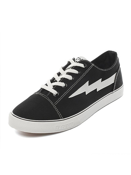 Black Canvas Comfort  Shoes for Casual