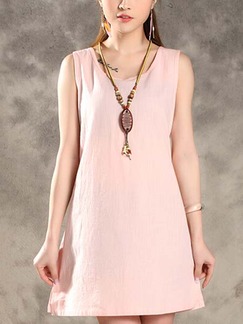 Pink Mini Short Dress for Casual Summer