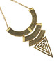 Gold Plated With Chain Gold Chain Bib Necklace