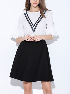 White Blouse Plus Size Top for Casual Evening Party