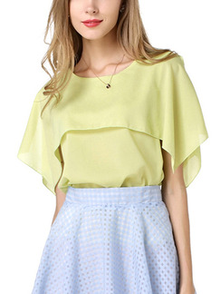 Green Blouse Plus Size Top for Casual Evening Party