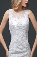 White Jewel Illusion Sheath Plus Size Dress for Wedding