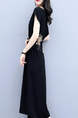 Black Midi Round Neck Plus Size Dress for Party Evening Cocktail