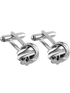 Alloy Knotted Cufflinks