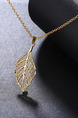Copper Leaf Gold Plated Pendant