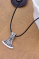 Alloy Viking Axe Necklace