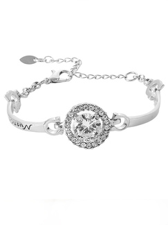 Alloy  Rhinestone Bracelet