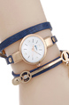 Blue and Bronze Plated Band Quartz Watch