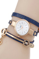 Blue and Bronze Plated Band Quartz Watch