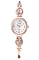 Rose Gold Plated Band Beaded Quartz Watch