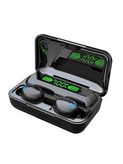 Sports Earphone For Android and iPhone Wireless Connection And Waterproof With Microphone Band Black Automatic Touch Button