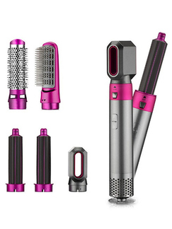 Hair Curler 5 In 1 Multifunctional Hair Dryer Comb Airwrap Hot Air Styler Straightening Curling