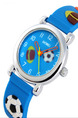 Blue Silicone Band Pin Buckle Digital Waterproof Watch