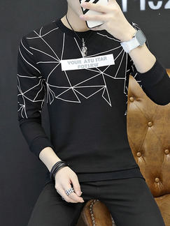 Casual v collar slim long sleeves striped 2024 printed shirt