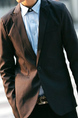 Black Lapel Button Pocket Long Sleeve Plus Size Men Suit for Office Party Wedding Groomsmen