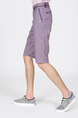 Purple Knee Length Men Shorts for Casual