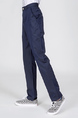 Blue Regular Straight Fit Chino Men Pants for Casual Office