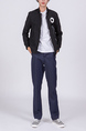 Black Long Sleeve Pocket Plus Size Zipper Men Jacket for Casual