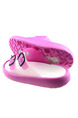 Pink and White PVC Comfort Slide Buckle Girl Shoes for Casual