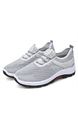 Gray Round Toe Lace Up Rubber Men Shoes