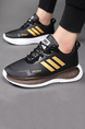 Black Leather Round Toe Platform All-match Sports and Leisure Casual Fashion Shoes
