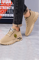 Leather Round Toe Platform breathable Lace-up Trendy Shoes