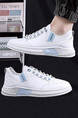 White Leather Round Toe Platform Breathable Soft Bottom Casual Shoes