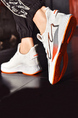White Mesh Round Toe Platform Casual Couple Sports Shoes