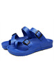 Blue EVA Open Toe Platform Instep Strap 3cm Sandals