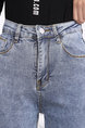 Gray Full Length Skinny Pants for Casual