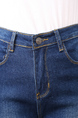 Blue Full Length Skinny Pants for Casual