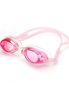 Pink and White Sport Goggles for Swim