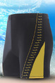 Black and Yellow Linking Trunks Nylon Swim Shorts Swimwear