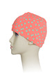 Pink Polka Dot Women Contrast Wave Point Cap Swimwear for Swimming Snorkeling