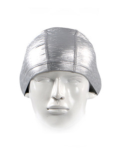 Grey Adults Unisex  Paint-Coat Mosaic Cap Swimwear for Swimming