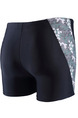 Black Plus Size Linking Camouflage Side Quick Dry Swim Shorts Swimwear for Swimming