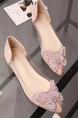Pink Patent Leather Pointed Toe Platform Sandals