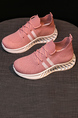 Pink Mesh Round Toe Platform Breathable Sneakers Athletic casual shoes